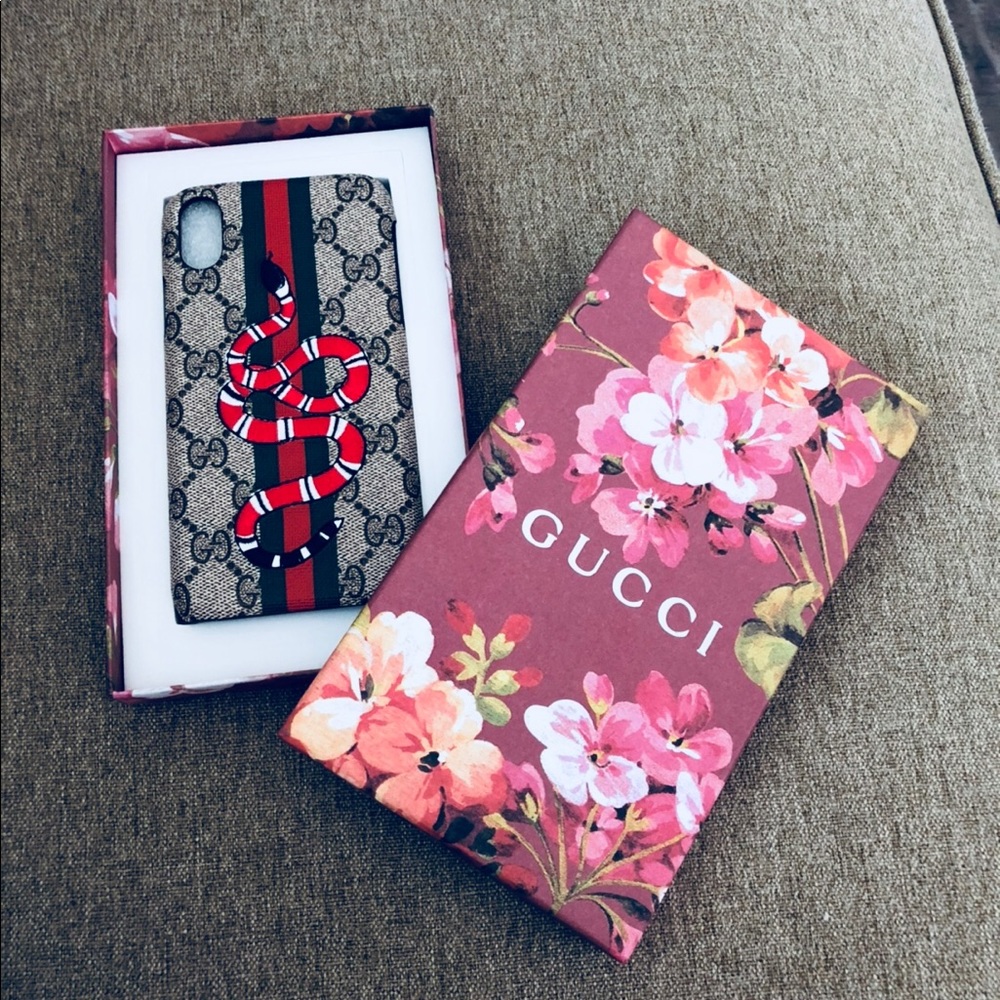 Brand new Gucci snake iPhone X case